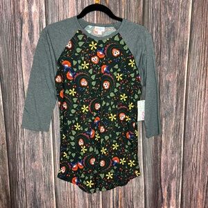 LuLaRoe Randy Raglan 3/4 Sleeve Shirt